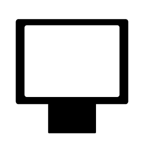 POS Retailer Touchscreen Display Icon