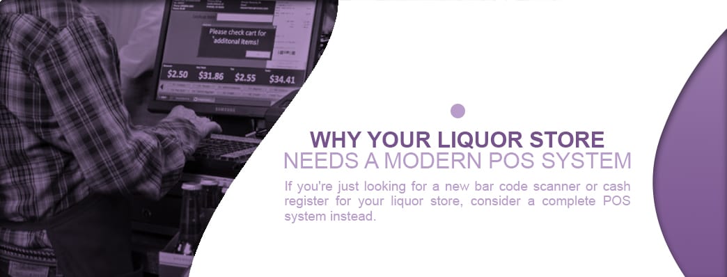 A banner image asking why your liquor store needs a modern pos