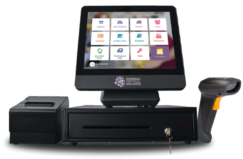 Zinloos papier Bungalow All-in-One Point of Sale (POS) System Bundle For Retail | NRS