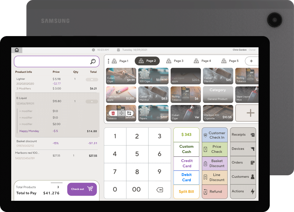 Tablet POS System for Small Businesses - NRS Panther