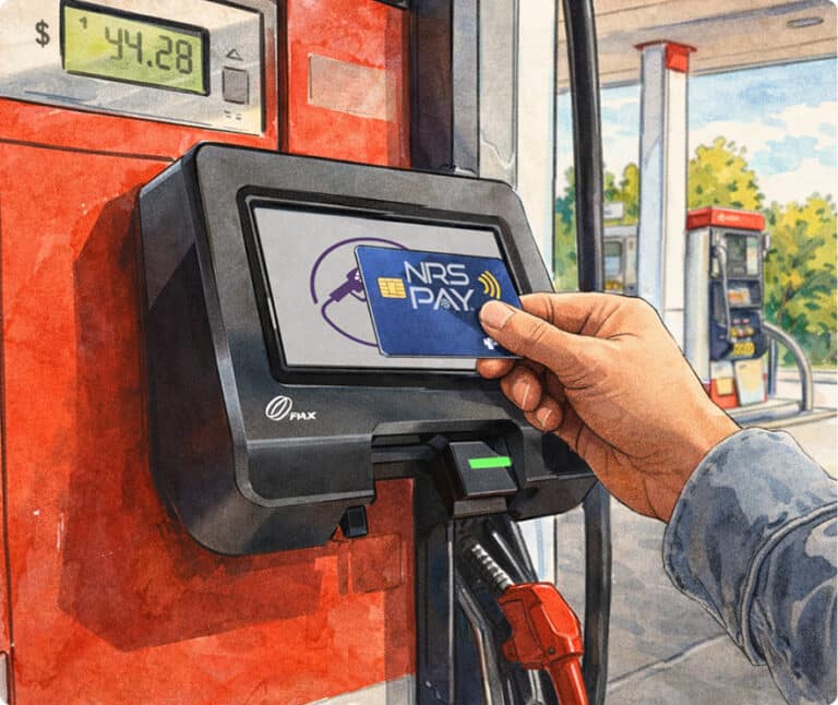 Shell Fuel Pos Complete Gas Station POS with Pump Integration | EMV Compliance | NRS Petro