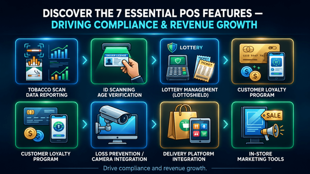 7 Must-Have POS Features Every Independent Convenience Store Owner Needs to Manage Compliance and Boost Profits