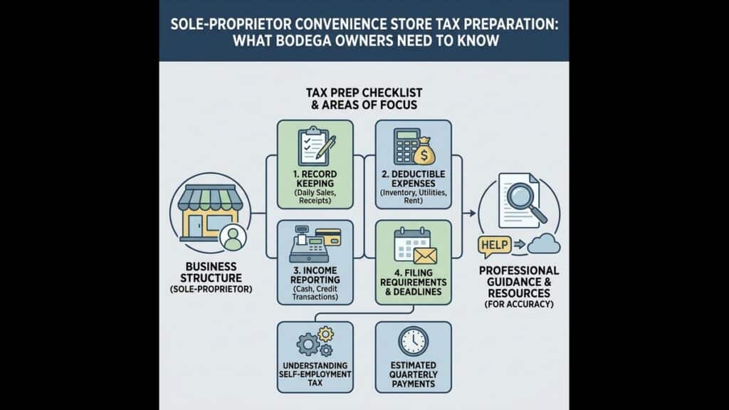 Sole-Proprietor Convenience Store Tax Preparation: What Bodega Owners Need to Know