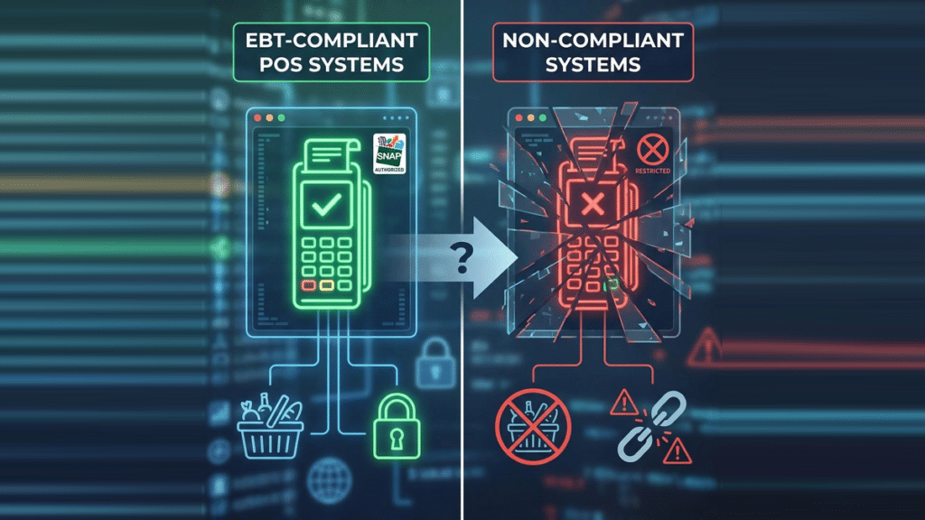 EBT-Compliant POS Systems vs. Non-Compliant Systems: What SNAP Retailers Need to Compare