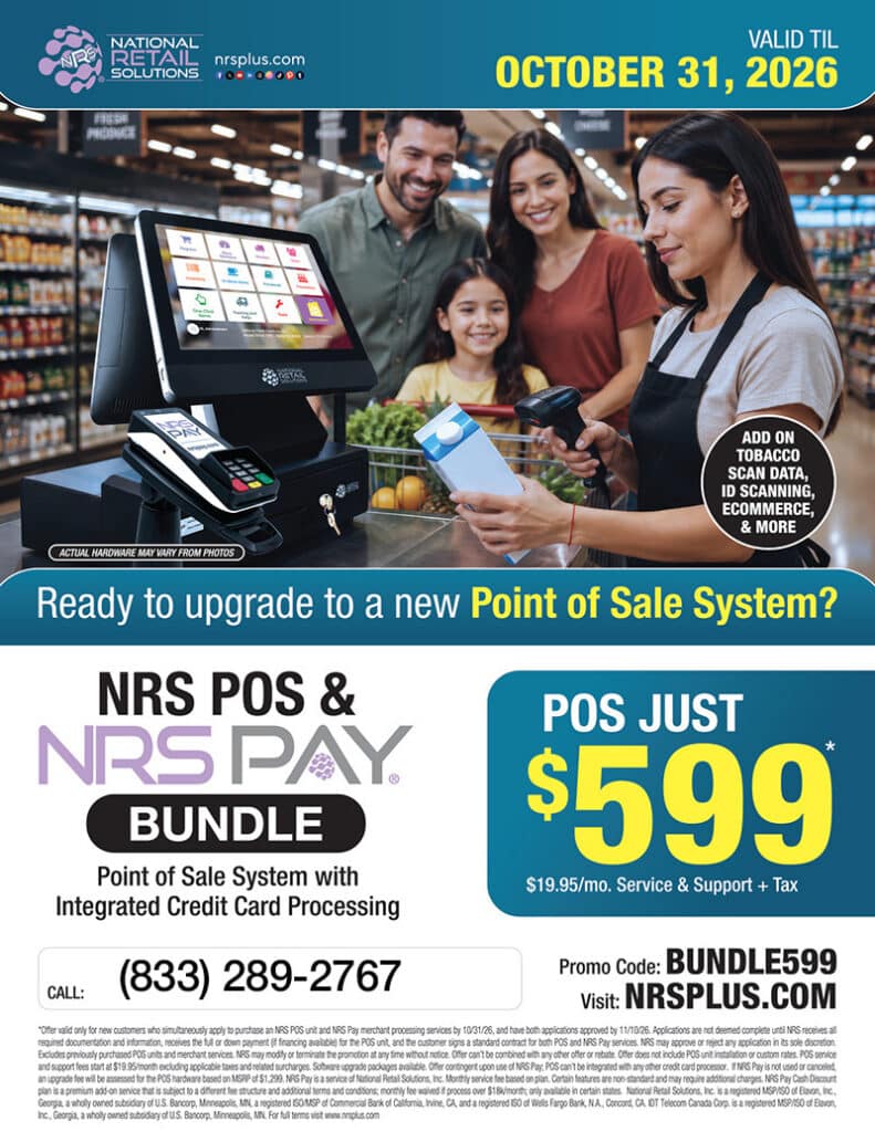 NRS POS & NRS PAY BUNDLE: Point of Sale System with Integrated Credit Card Processing for $599